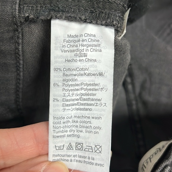 Madewell 9” Mid-Rise Skinny black Ankle Jeans - Picture 11 of 11